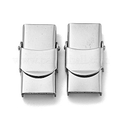 Non-Tarnish 201 Stainless Steel Watch Band Clasps&nbsp;X-STAS-C006-1-02