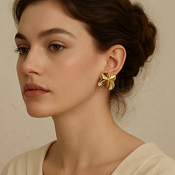 4 Pairs 2 Colors Zinc Alloy Stud Earrings&nbsp;EJEW-GO0003-06