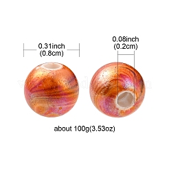 AB Color Wave Printed Acrylic Beads&nbsp;SACR-YW0001-48