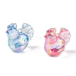 Electroplate Transparent Acrylic Pendants&nbsp;OACR-I014-30