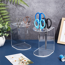 6-Hole Acrylic Scissors Organizer Holder Rack&nbsp;ODIS-WH0329-98