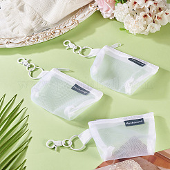 3Pcs Nylon Mesh Zipper Wallets&nbsp;HJEW-TAC0107