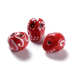 Handmade Porcelain Beads&nbsp;LAMP-F020-38E