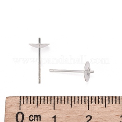 925 Sterling Silver Stud Earring Findings&nbsp;STER-K167-027D-S