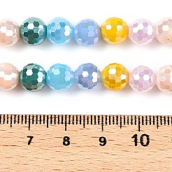 Electroplate Glass Bead Strands&nbsp;GLAA-Z006-01F
