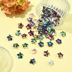 80Pcs 8 Colors Electroplate Glass Charms&nbsp;GLAA-YW0005-66