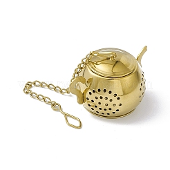 Teapot Shape Loose Tea Infuser&nbsp;AJEW-G045-06G