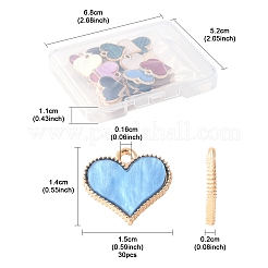 30Pcs Alloy Enamel Charms&nbsp;ENAM-FS0002-68