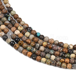 Natural HuBei Turquoise Beads Strands&nbsp;LS-G-L628-A02-3mm