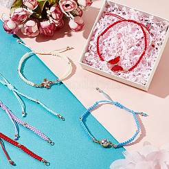 25Pcs 5 Colors Braided Nylon Cord Bracelet Making&nbsp;BJEW-PH01861