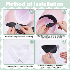 200Pcs Non-Woven Fabric Disposable Neck Collar Sweat Pads&nbsp;AJEW-WA0001-81A
