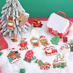 12Pcs 12 Styles PVC Christmas Pendant Decorations&nbsp;DIY-SC0026-47