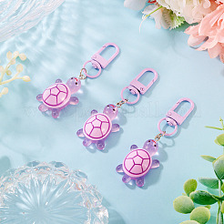 3Pcs Resin Tortoise Pendant Keychains&nbsp;KEYC-TA0004-66A