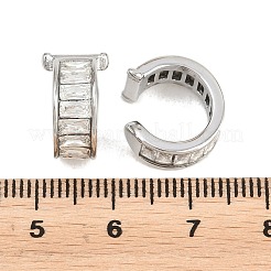 304 Stainless Steel Rhinestone Cuff Earrings for Women&nbsp;EJEW-A161-06P-01