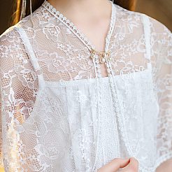Detachable Polyester Lace Wraps for Women&nbsp;AJEW-WH20067-123