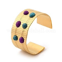 304 Stainless Steel Cuff Bangles for Women&nbsp;BJEW-Z109-05G