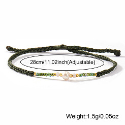 Bohemian Style Glass Seed Beads Braided Bead Bracelets&nbsp;WG3556-6