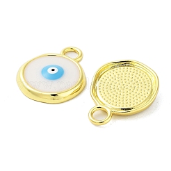 Rack Plating Brass Enamel Pendants&nbsp;KK-A205-07G