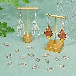 40Pcs Brass Earring Hooks&nbsp;KK-FH0007-64G
