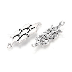 Tibetan Style Alloy Connector Charms&nbsp;TIBE-N014-09AS