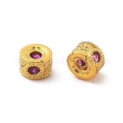 Brass Micro Pave Cubic Zirconia Beads&nbsp;KK-R216-11G-02