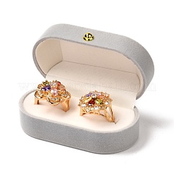 Rectangle Velvet Couple Rings Box&nbsp;CON-P013-A03-A