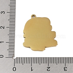 201 Stainless Steel Pendants&nbsp;STAS-C095-36G