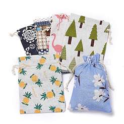 Polycotton(Polyester Cotton) Packing Pouches Drawstring Bags&nbsp;ABAG-T007-02