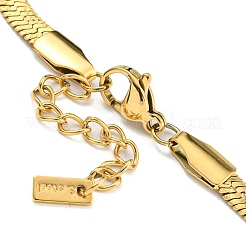 Ion Plating(IP) 304 Stainless Steel Herringbone Chain Bracelets for Women&nbsp;BJEW-A017-01G