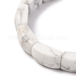 Natural Howlite Bead Stretch Bracelets for Women Men&nbsp;BJEW-C097-02A-06