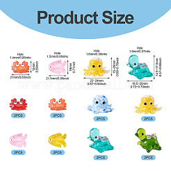 16Pcs 8 Styles Marine Theme Glass Enamel Beads&nbsp;LAMP-TA0002-31