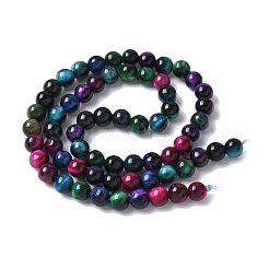 Natural Tiger Eye Beads Strands&nbsp;G-B133-A02-6MM-06
