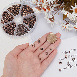 300Pcs 6 Styles Tibetan Style Alloy Spacer Beads&nbsp;TIBEB-PH0004-98
