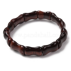 Bamboo Natural Tiger Eye Beads Stretch Bracelets for Women Men&nbsp;BJEW-K272-01N