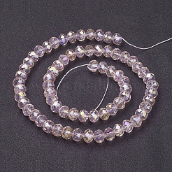 Electroplate Glass Beads Strands&nbsp;GR10MMY-59AB