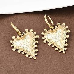304 Stainless Steel Heart Hoop Earrings&nbsp;EJEW-K268-74G