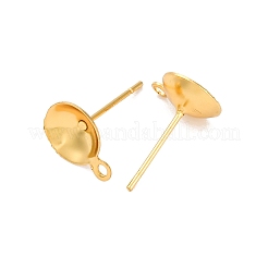 304 Stainless Steel Stud Earring Findings&nbsp;STAS-S151-01G-E
