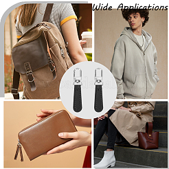 8Pcs PU Leather Zipper Pulls for Handbags Luggage and Jacket&nbsp;FIND-CL0002-09B