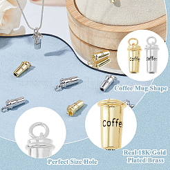 12Pcs 2 Colors Brass Pendants&nbsp;KK-HS0001-45
