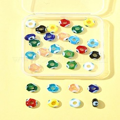 30Pcs Handmade Evil Eye Lampwork Beads&nbsp;LAMP-FS0001-24