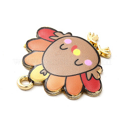 Cute Printed Alloy Pendants&nbsp;ENAM-L040-002A-04