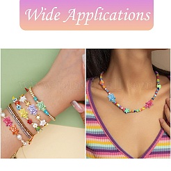 14Pcs 7 Colors Spray Painted Alloy Beads with Glitter Sheet&nbsp;FIND-CJ0003-39