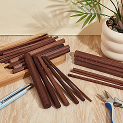 40Pcs 6 Styles Wood Craft Sticks&nbsp;WOOD-OC0004-25