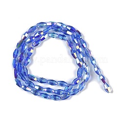 Electroplate Glass Beads Strands&nbsp;GLAA-Q101-03B-AB04