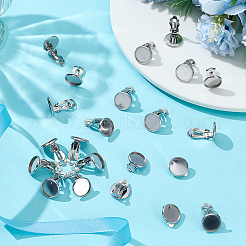 60Pcs 316 Stainless Steel Clip-on Earring Findings&nbsp;STAS-ME0001-61