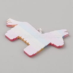 Carnival Themed Opaque Printed Acrylic Pendants&nbsp;LS-SACR-WH0008-015E