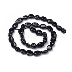 Natural Black Tourmaline Beads Strands&nbsp;X-G-L493-51