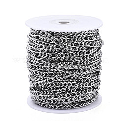 Tarnish Resistant 304 Stainless Steel Curb Chains&nbsp;CHS-N001-05P