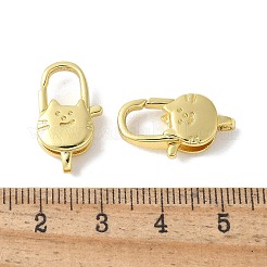 Brass Lobster Claw Clasps&nbsp;KK-F893-12G-02