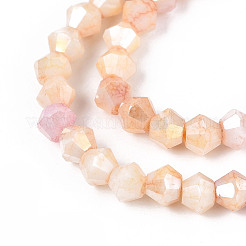 Ombre Effect Dyed Glass Beads Strands&nbsp;GLAA-T025-4mm-09A